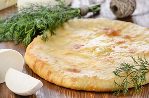 Осетинский пирог с сыром и укропом